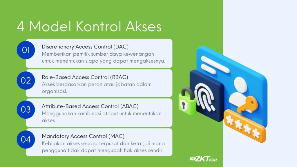 Perbandingan empat model kontrol akses utama