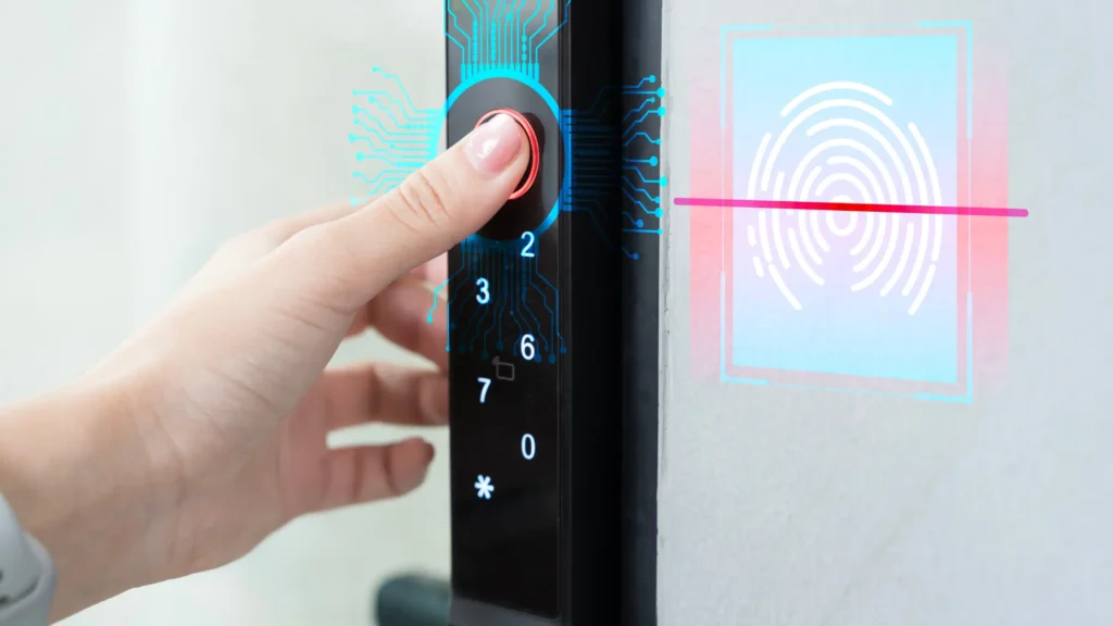 Ilustrasi cara kerja digital lock door
