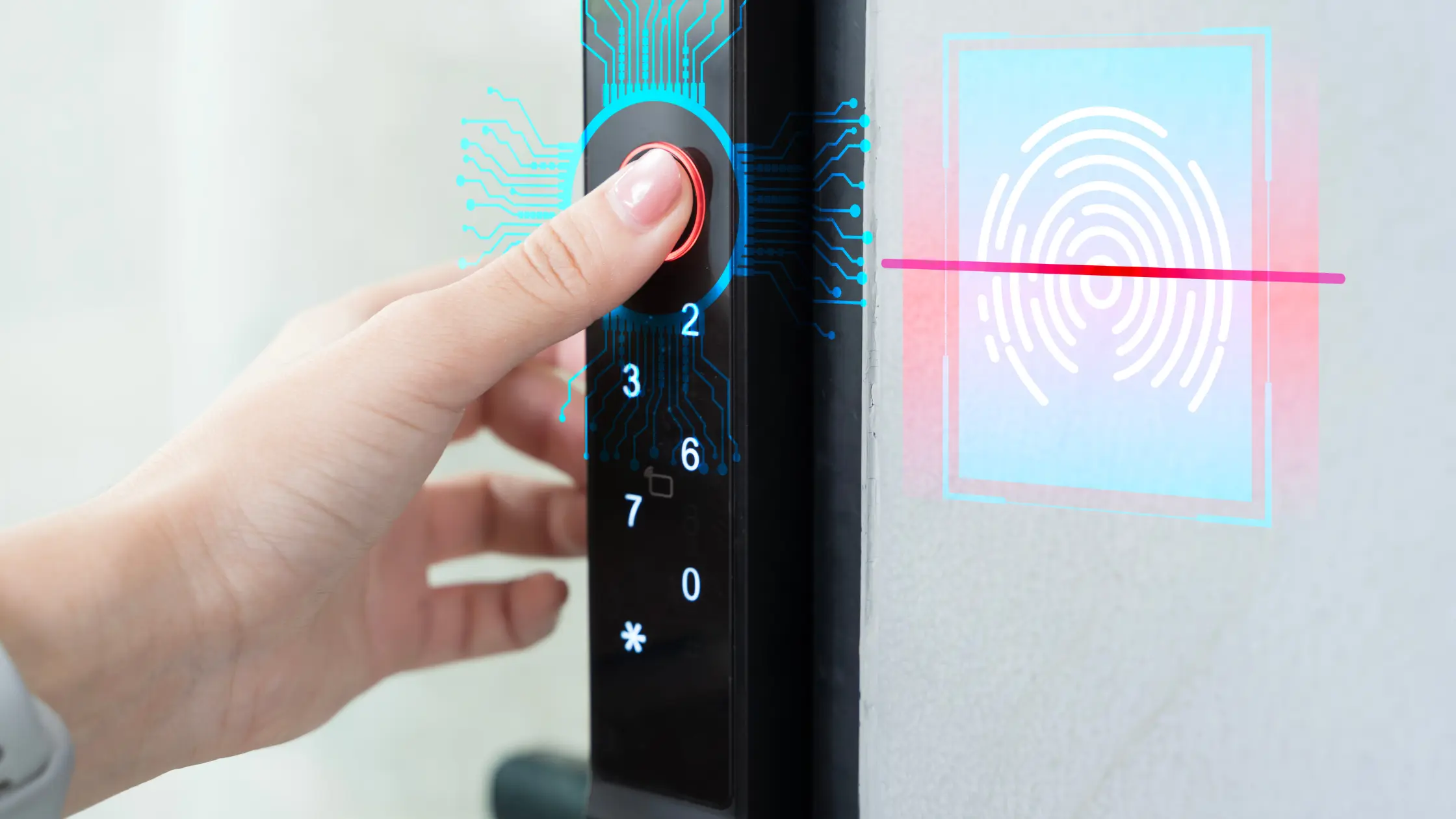 Ilustrasi cara kerja digital lock door